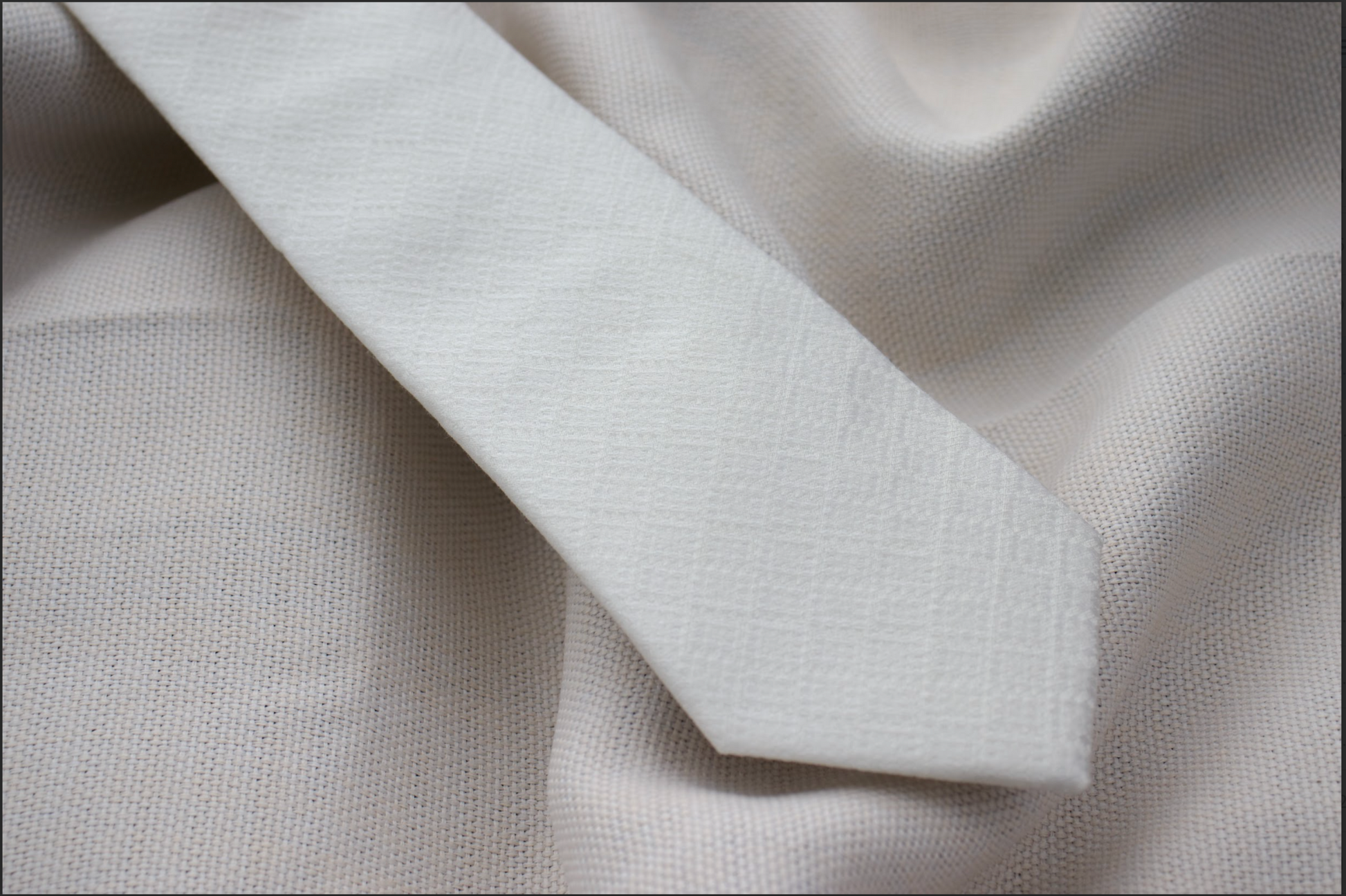 White Woven Ties